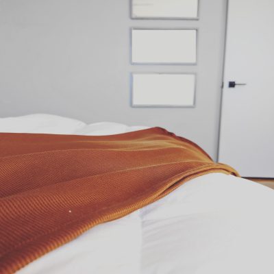 jeté en tricot extensible fabriqué par Laduvet Nordique 
