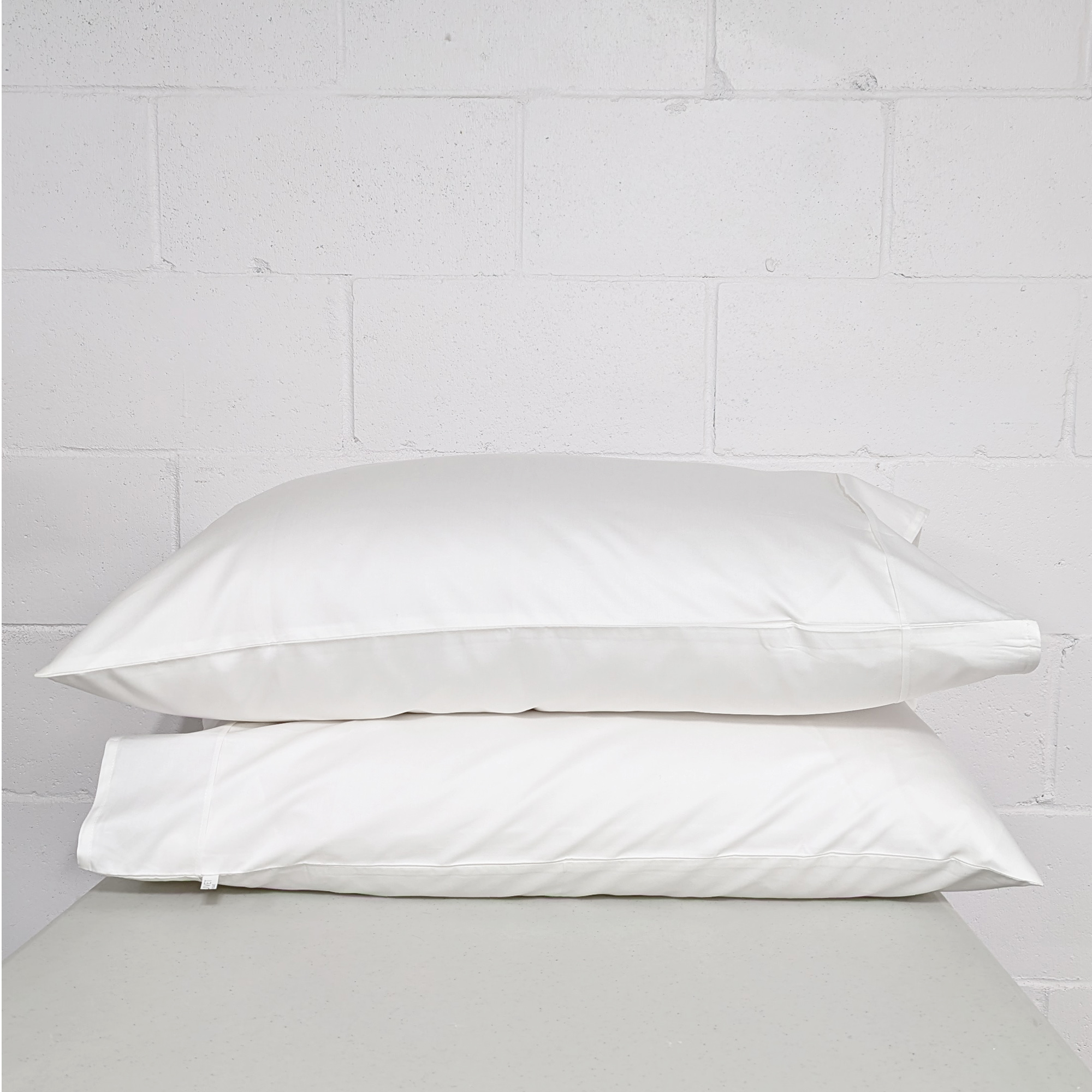 Laduvet Nordique taies 100% coton blanc uni